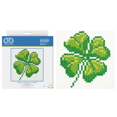 Afbeelding van Diamond Dotz Four Leaf Clover Painting 560 10x10 cm
