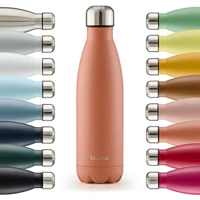 Afbeelding van Blumtal Thermosfles Met dubbele wand Thermosbeker Koffie, Thee en Koele dranken Travel Mug 1000ml Mineral Rood