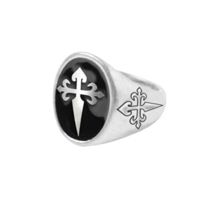 Afbeelding van Fiestas Guirca Zegelring met kruis 1 stuks Halloween accessoires verkleden