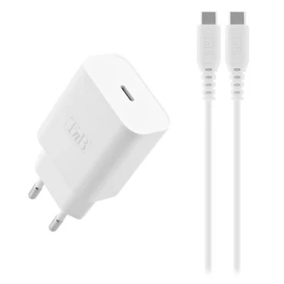 Image de T&#039;nB Adaptateur secteur 20 Watt 3 A PD, Turbo Charge (24 pin USB C) sur le câble : C