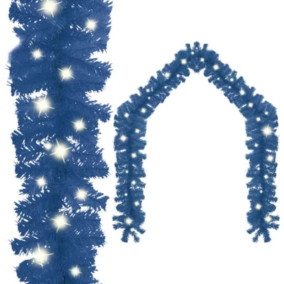 Afbeelding van Kerstslinger met LED lampjes 20 m blauw