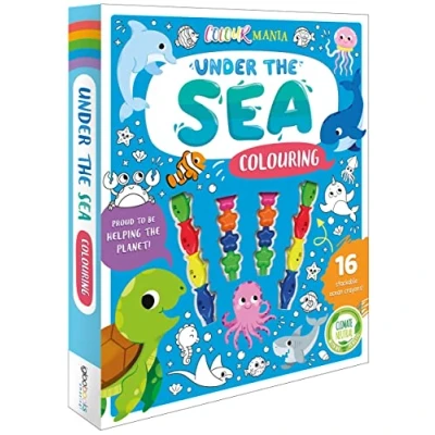 Afbeelding van With Stackable Ocean Crayons! Under The Sea Colouring