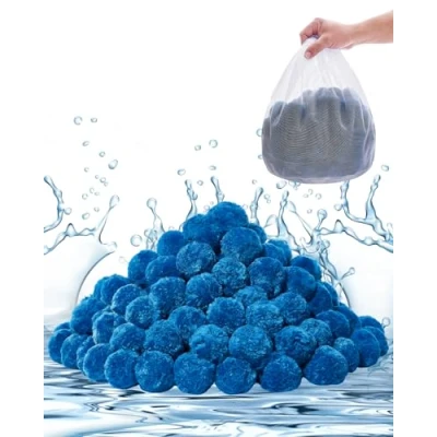 Image de VEVOR Boules Filtrantes pour Piscine Filtre à Sable 0,71 kg Réutilisables Bleu
