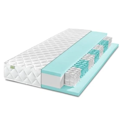 Afbeelding van DREAMSTAR Ergo Flex Duo pocketveringmatras I ergonomisch matras met 7 zones 17 cm hoogte Öko Tex gecertificeerd hardheidsgraad 2 (H2) 0 80 kg en hardheid 3 (H3) 100 90 x 200