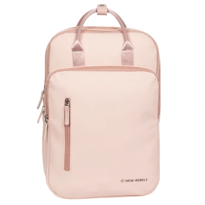Afbeelding van New Rebels William Milwaukee Oudroze 18L Rugzak Waterafstotend Laptop 15.6 Schooltas Update: sterke ritsen