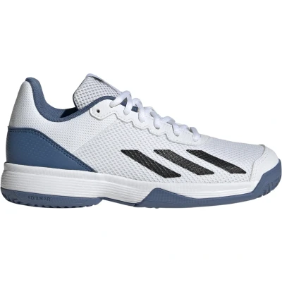 Afbeelding van adidas Performance Courtflash Unisex Tennisschoenen voor alle ondergronden kinderen, Maat: 35.5, Footwear white/core black/crew blue