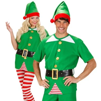 Afbeelding van Widmann Elfkostuum, kerstmanhulp, kerstselven, carnavalskostuum, carnaval