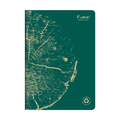 Image de Clairefontaine Forever Premium carnet de notes A4 ligné 48 feuilles vert sapin