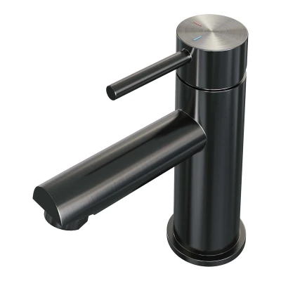 Afbeelding van Brauer gunmetal Edition Wastafelmengkraan opbouw laag model a PVD geborsteld