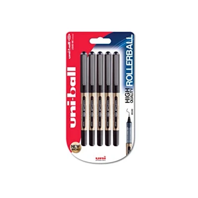 Afbeelding van Uni Ball Eye Broad UB 150 10 Balpen, 1 mm punt, zwart, 5 stuks