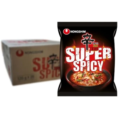 Afbeelding van Nongshim Instant Noodles Shin Red Super Spicy 20 zakjes