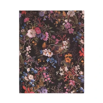 Afbeelding van Paperblanks Softcover Notebook Floralia Ul Zwart