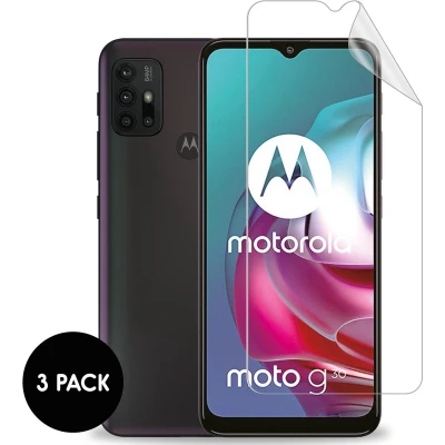 Afbeelding van iMoshion Screenprotector Geschikt voor Motorola Moto G30 / G20 G10 Power E7i Folie 3 pack