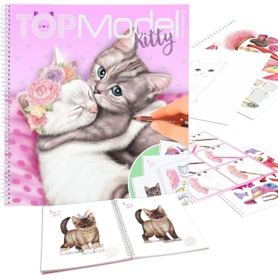 Afbeelding van Depesche TOPModel Create your Kitty kleurboek