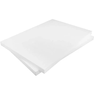 Afbeelding van Styropor set van 2 rechthoekige polystyreen platen A3 297 x 420 20 mm voor doe het zelf, modelbouw, creatieve projecten, wit 29,7 42 cm