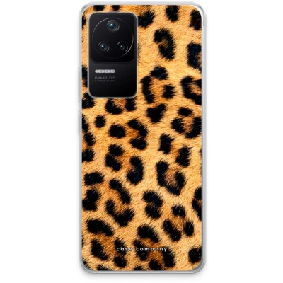 Afbeelding van Case Company® hoesje geschikt voor Xiaomi Poco F4 Luipaard Soft Cover Telefoonhoesje Bescherming aan alle Kanten en Schermrand