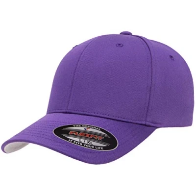 Afbeelding van Flex fit Flexfit Athletic Baseball getailleerd Cap voor heren, Paars, S M