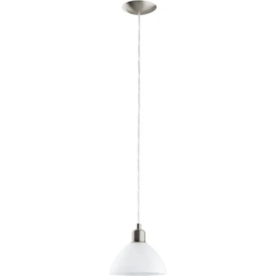 Afbeelding van EGLO Brenda Hanglamp 1 Lichts Nikkel Mat Wit
