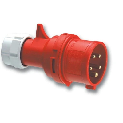 Afbeelding van PCE Contactstop CEE 32A 400V 4P IP44 6h Rood