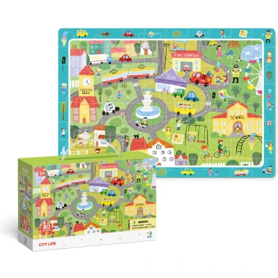Afbeelding van DODO Toys Zoek Puzzel 5+ 80 stukjes 31x45 cm Legpuzzel Speelgoed voor Kinderen Zoekboek Kinderpuzzel 5 jaar