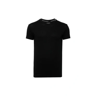 Afbeelding van Armani Jeans Eagle Tshirt basic, Heren, Maat: Medium, Schwarz