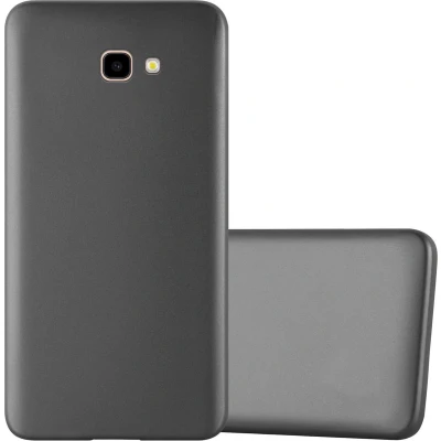 Afbeelding van Cadorabo Hoesje geschikt voor Samsung Galaxy J4 PLUS in METALLIC GRIJS Beschermhoes gemaakt van flexibel TPU silicone Case Cover