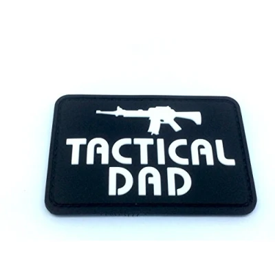 Afbeelding van Tactical Dad Black PVC Airsoft Paintball Morale Patch