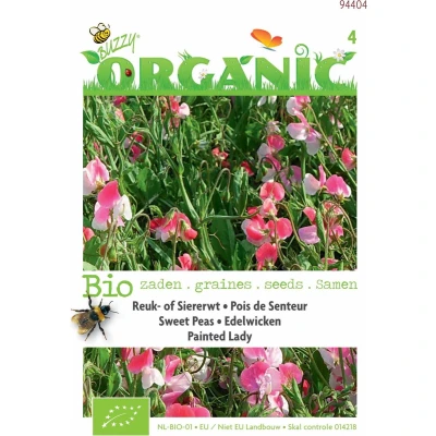 Afbeelding van Organic Lathyrus odoratus Painted Lady (Skal 14725) Tuinplus Buzzy