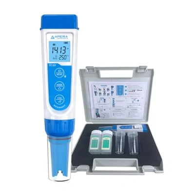 Afbeelding van Apera Instruments Ai314 handheld tester, Ec60 Premium waterdichte geleidbaarheid, een EC/Tds/zoutgehalte schakelaar, vervangbare Bpb Sensor, 1% F.s Precisie