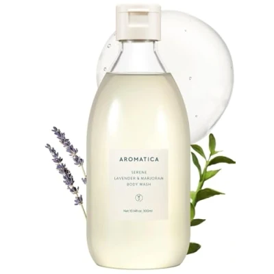 Afbeelding van aromatica Serene Lavender &amp; Marjoram BODY WASH Douchegel, Maat: 300 ml,
