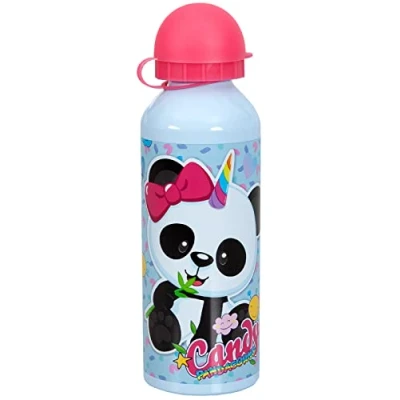 Afbeelding van Julian Ross Pandacorno Candy drinkfles van aluminium, 500 ml, robuust