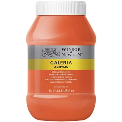 Afbeelding van Winsor &amp; Newton Acryl Galeria 1L kleur cadmiumgeel oranje serie 1