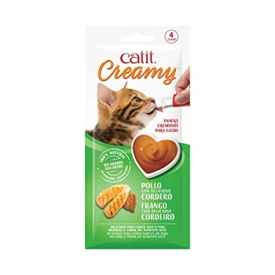 Afbeelding van Cat It Katten Droogvoer Kat Ca Creamy Kip En Lam 4x10g 1st
