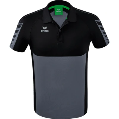 Afbeelding van Six Wings polo slate grey/zwart / XL