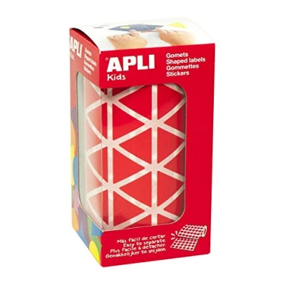 Afbeelding van APLI Kids Rol driehoekige gum, 20,0 mm, rood