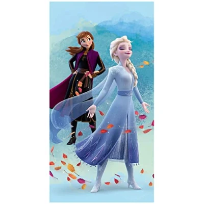 Afbeelding van Disney Frozen Strandlaken Wind 70 x 140 cm Katoen