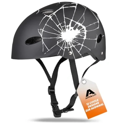 Afbeelding van Apollo Verstelbare Fietshelm Skatehelm met ontwerp