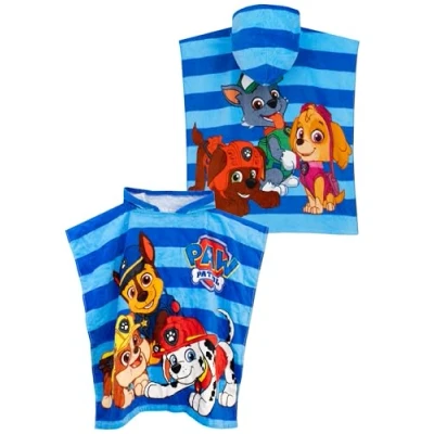 Afbeelding van Paw Patrol Poncho handdoek met capuchon jongens eenheidsmaat