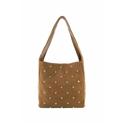 Afbeelding van FredsBruder Endless Beads Schoudertas Leer 39 cm Dames toffee