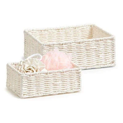 Afbeelding van Zeller Storage Basket, 2pcs set, white