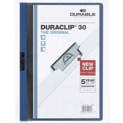 Afbeelding van Klemmap Durable Duraclip A4 3mm 30 vellen blauw
