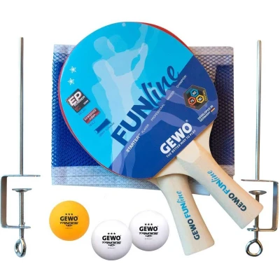 Afbeelding van Gewo Tafeltennis Set Free Time 2 Bats + 3 Ping Pong Ballen 1 Net