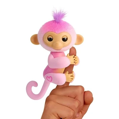 Afbeelding van Overige Merken Fingerlings 2.0 Aapje Harmony + Licht En Geluid Roze