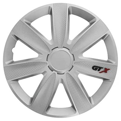 Afbeelding van SUMEX Set van 4 wieldoppen in Illinois Silver design, verchroomde afwerking en slagvast ABS, duurzaam betrouwbaar, met verstelbare klemring