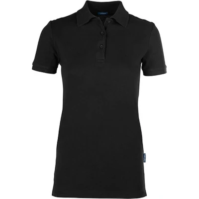 Afbeelding van Women&#039;s &#039;Luxury Stretch&#039; Polo met korte mouwen Black L