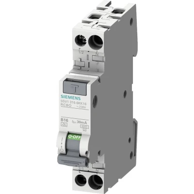 Afbeelding van Siemens 5SV13167KK13 Aardlekschakelaar/zekeringautomaat 2 polig 13 A 0.03 230 V