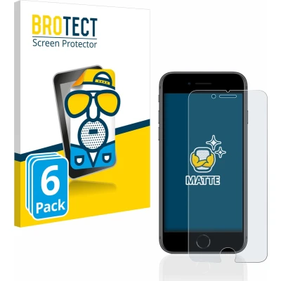 Afbeelding van BROTECT Screenprotector voor Apple iPhone 8 Folie Beschermfolie matte (6 Stuks)