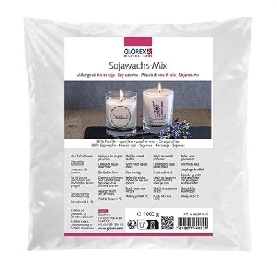 Afbeelding van GLOREX Sojawas, Wax, wit, 1000 g