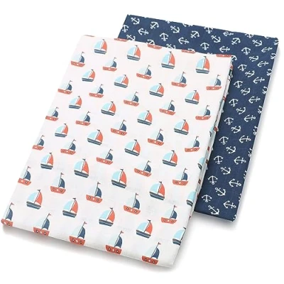 Afbeelding van ZOLLNER Set van 2 luiers chiffon, katoen, 120 x cm, Öko Tex