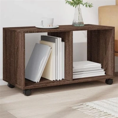 Afbeelding van vidaXL Rolkast 72x33x42,5 cm bewerkt hout bruin eikenkleurig
